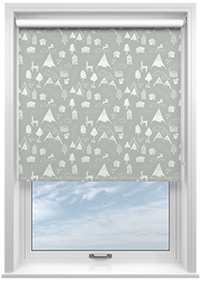 Mountain Hilltop, Mid Grey - Twist&Fit Roller Blind